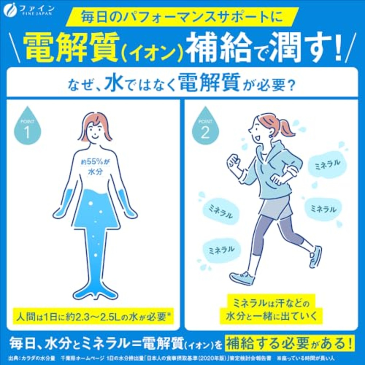 ファイン スポーツドリンク イオンドリンク ビタミンプラス ライチ風味 22包 砂糖不使用 クエン酸 ビタミンC 国内生産