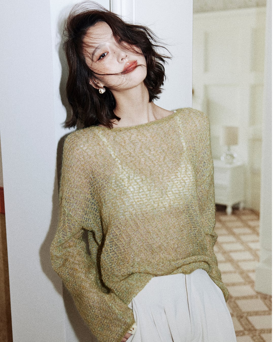 シアーニットトップス S25607