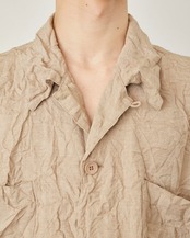 I'm here - UNFORM : OPEN COLLAR SHIRTS / L.BEIGE