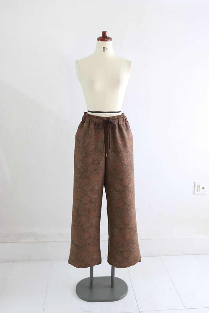 ビンテージ柄ドロストパンツ(5W44015H)