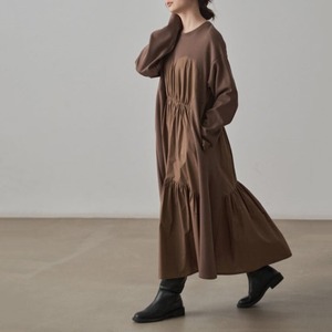 gathered design loose long one-piece m0265