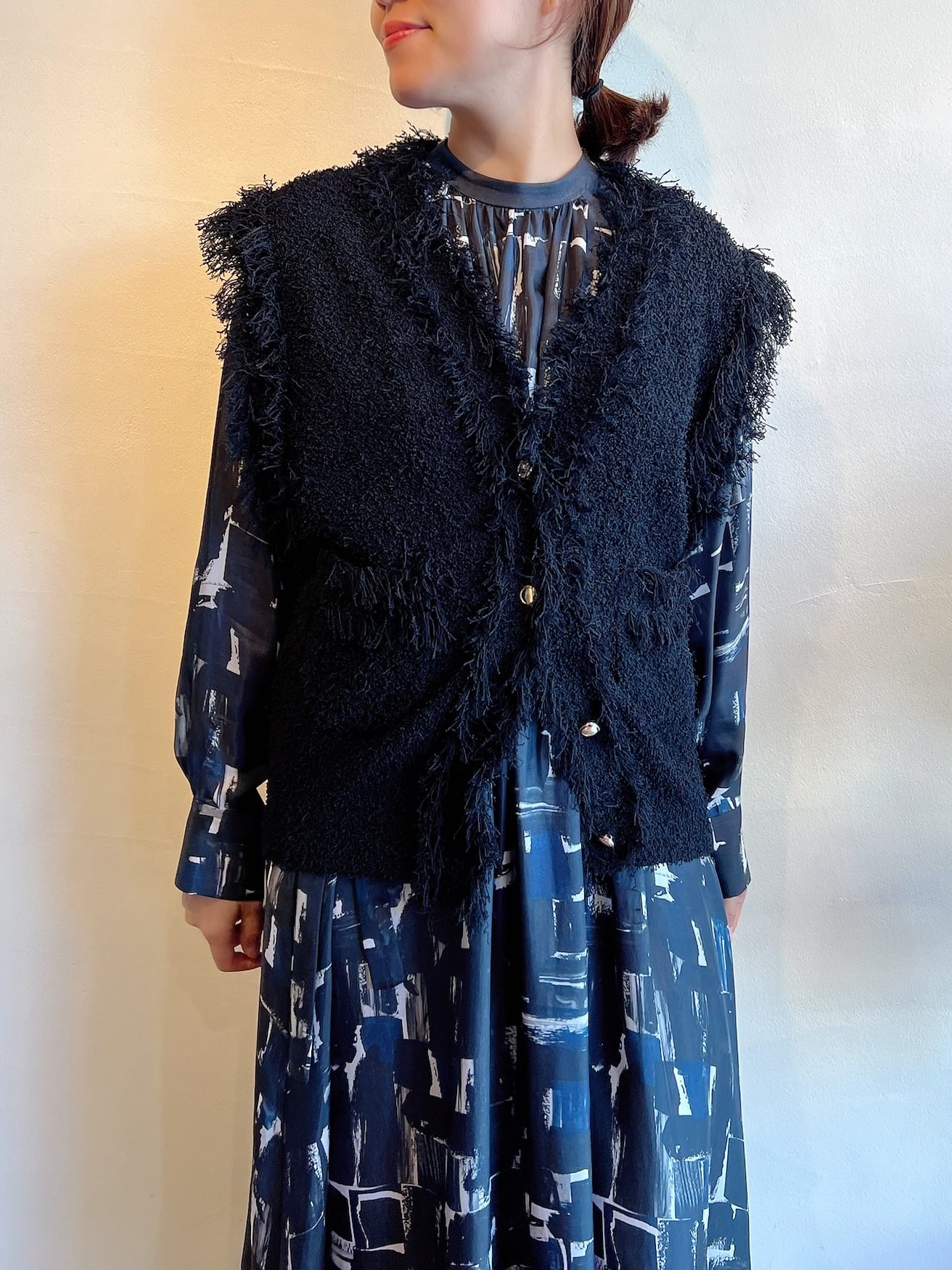 【新品タグ付き】Margaux vintage シャネルベスト⭐︎ブラック MARGAUX VINTAGE / シャネルベスト | anouk