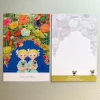 POST CARD「Twins & Flowers」no.181