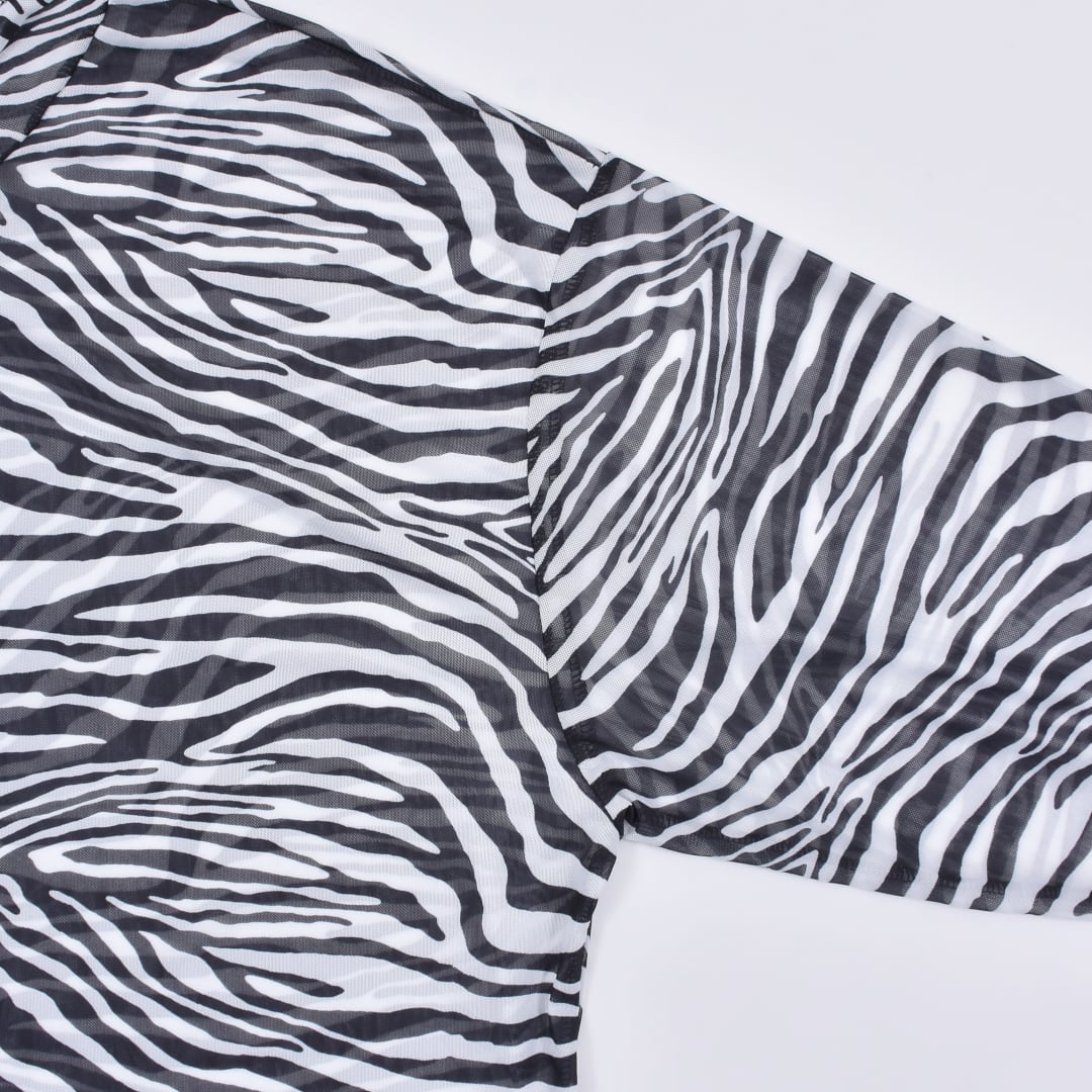 ゼブラシースルーパーカーロンT | VOLCAN&APHRODITE