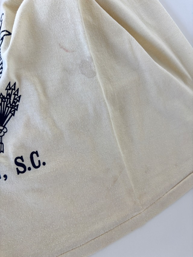 【5-6T相当・vintage】USA製　FORT JACKSON tee