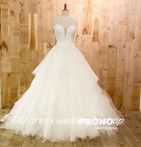 高品質！ベアトップ ウエディングドレス ホワイト 憧れのドレス 結婚式/挙式ウェディングドレス