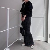 キーネックスウェットCD/ブラック