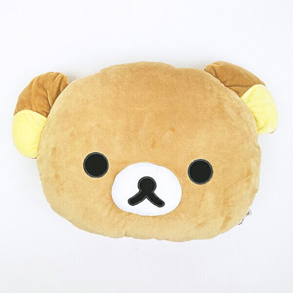 リラックマ フェイスクッション ブラウン ブラウン | キャラクター