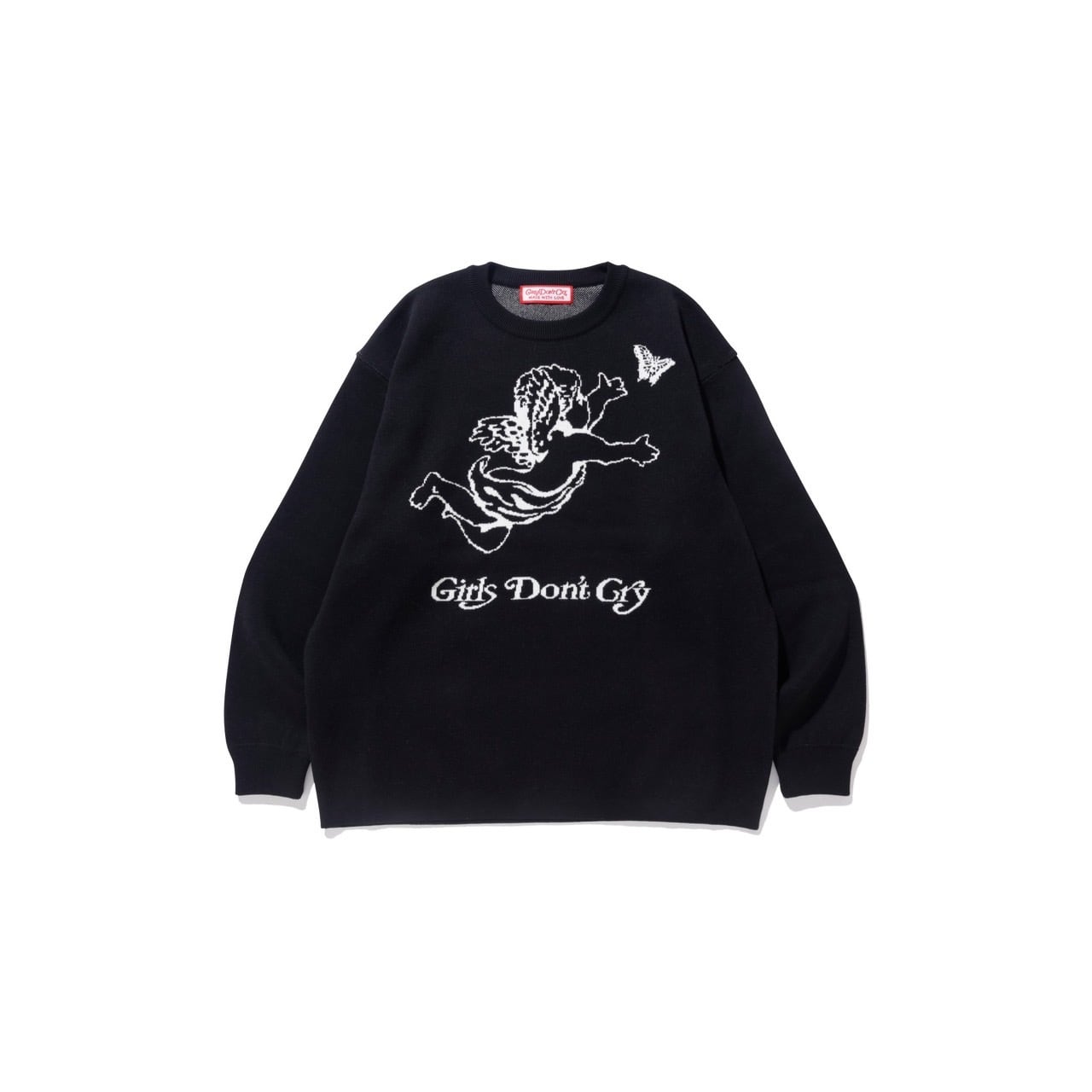 Girls Don't Cry ニットコットン エンジェル M 黒. Girls Don't Cry Angel Knit | VERDY'S GIFT SHOP