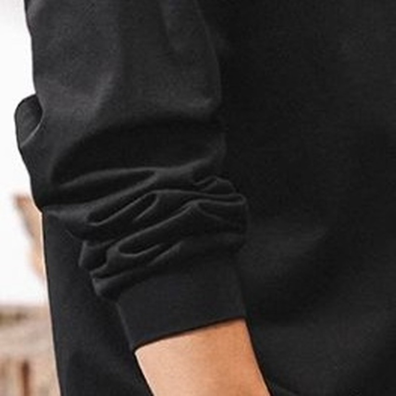 Back Print Long Sleeve Crew Neck Men's T-Shirt ◇H0593