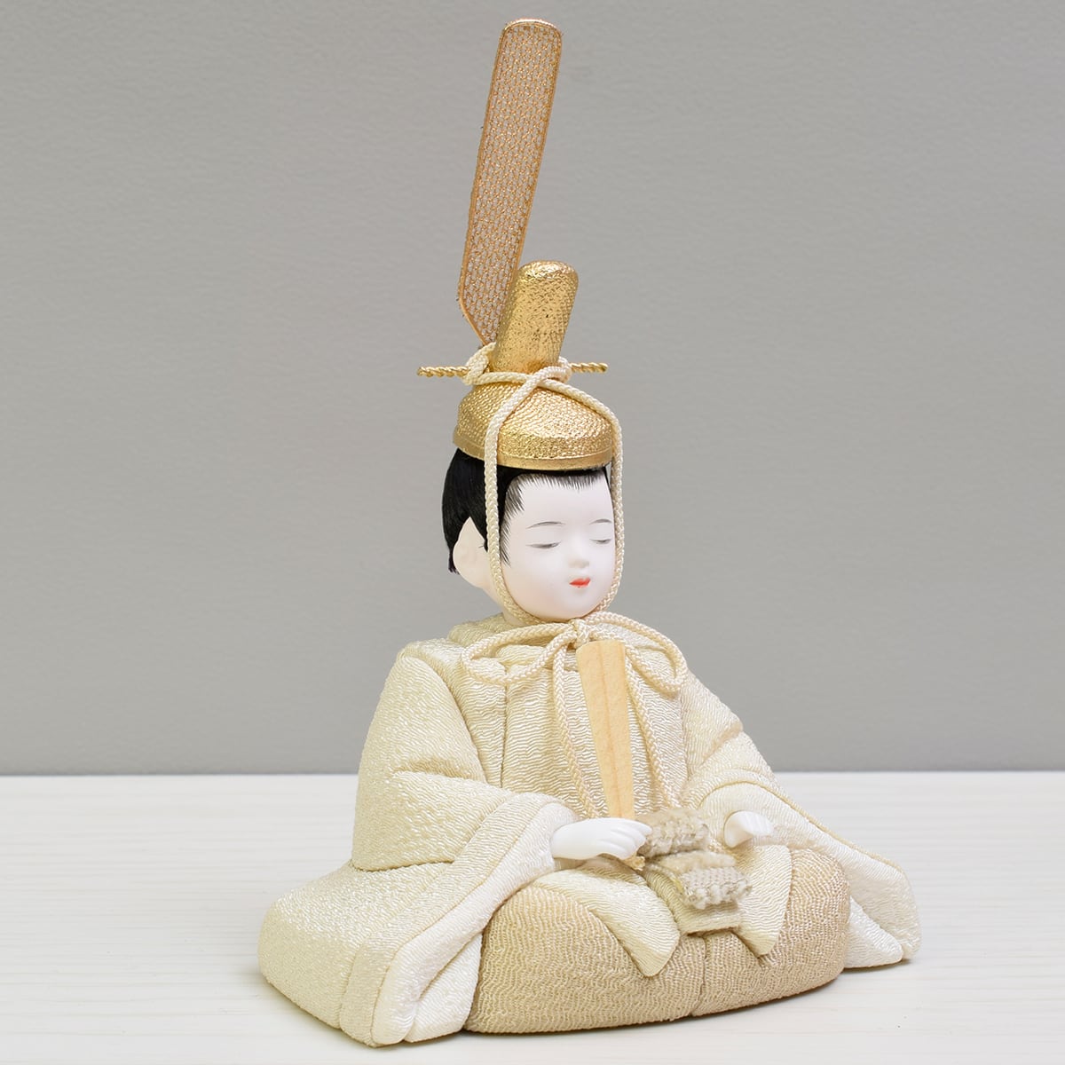 雛人形 親王飾り【小雪・富士ひのき】一秀｜木目込人形｜モダン