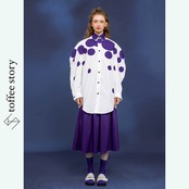 【2color】ポルカドット クラシカルPOPビッグシャツC0153