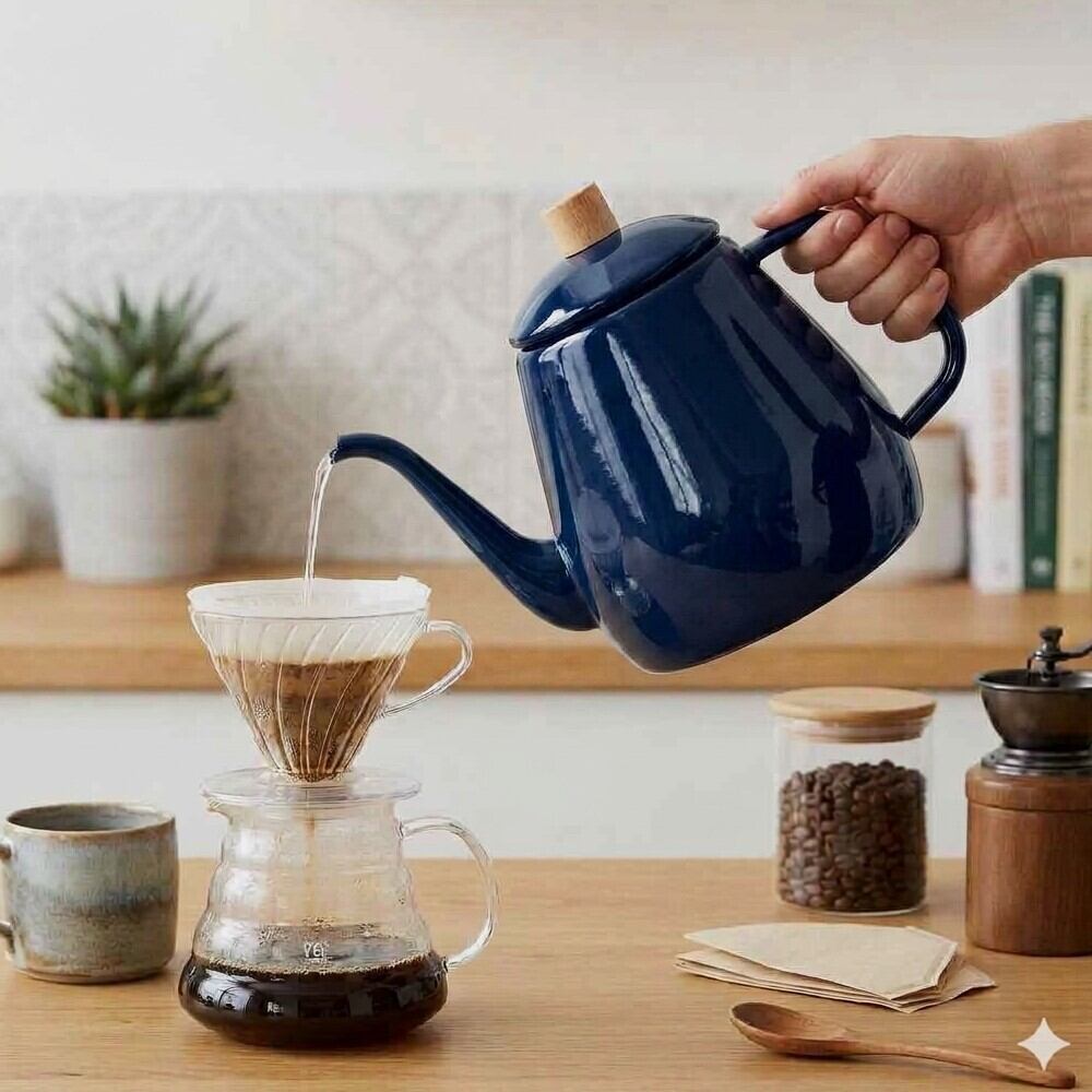 コーヒードリップケトル コーヒーケトル ホーロー コーヒーポット