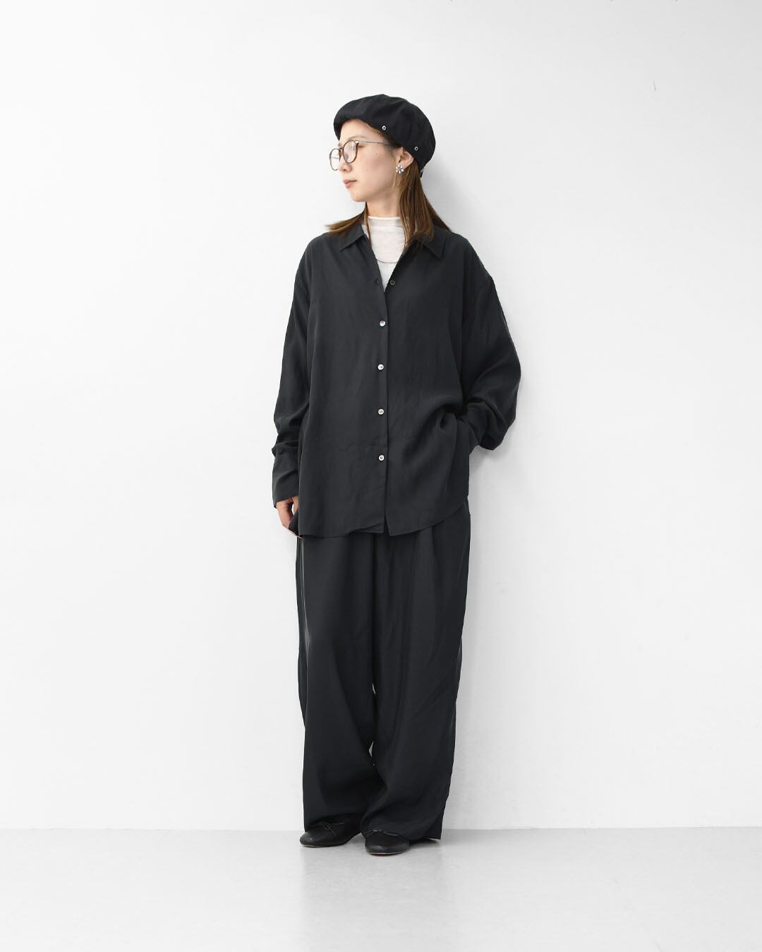 美品☆ドゥーズィエムクラスCUPUROツイルプルオーバー☆黒 DEUXIEME CLASSE - 美品☆ドゥーズィエムクラスCUPUROツイルプル