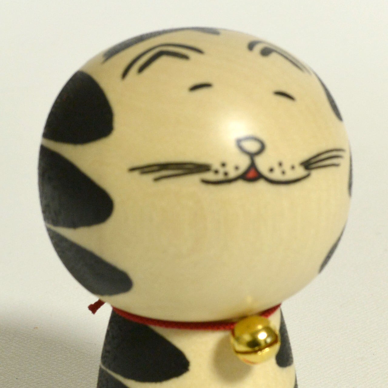 福ねここけし 約2寸 約6cm 鈴木敬 工人（作並系）#0361 | コケシア