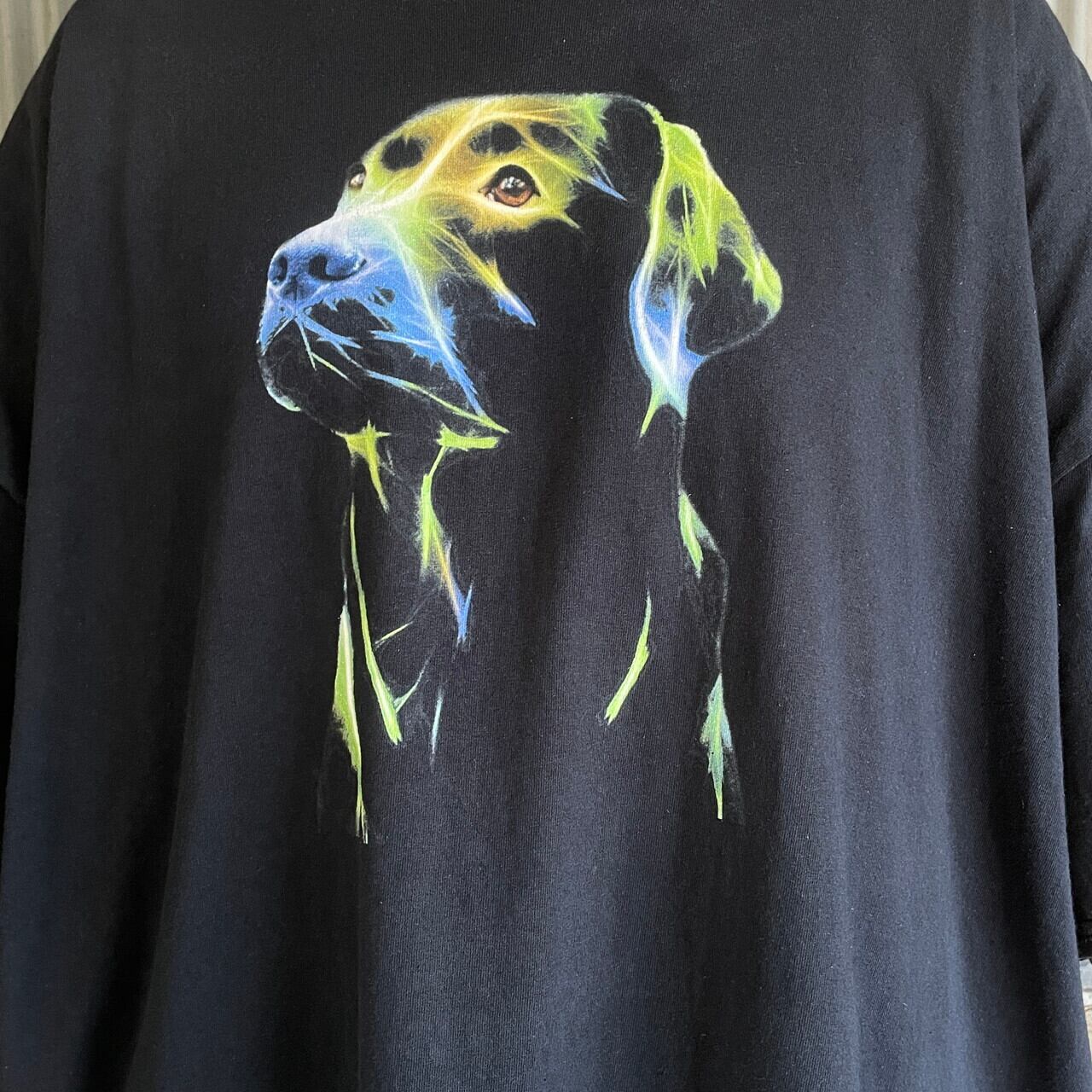 スーパービッグサイズ 00年代 犬 アニマル アート プリントTシャツ