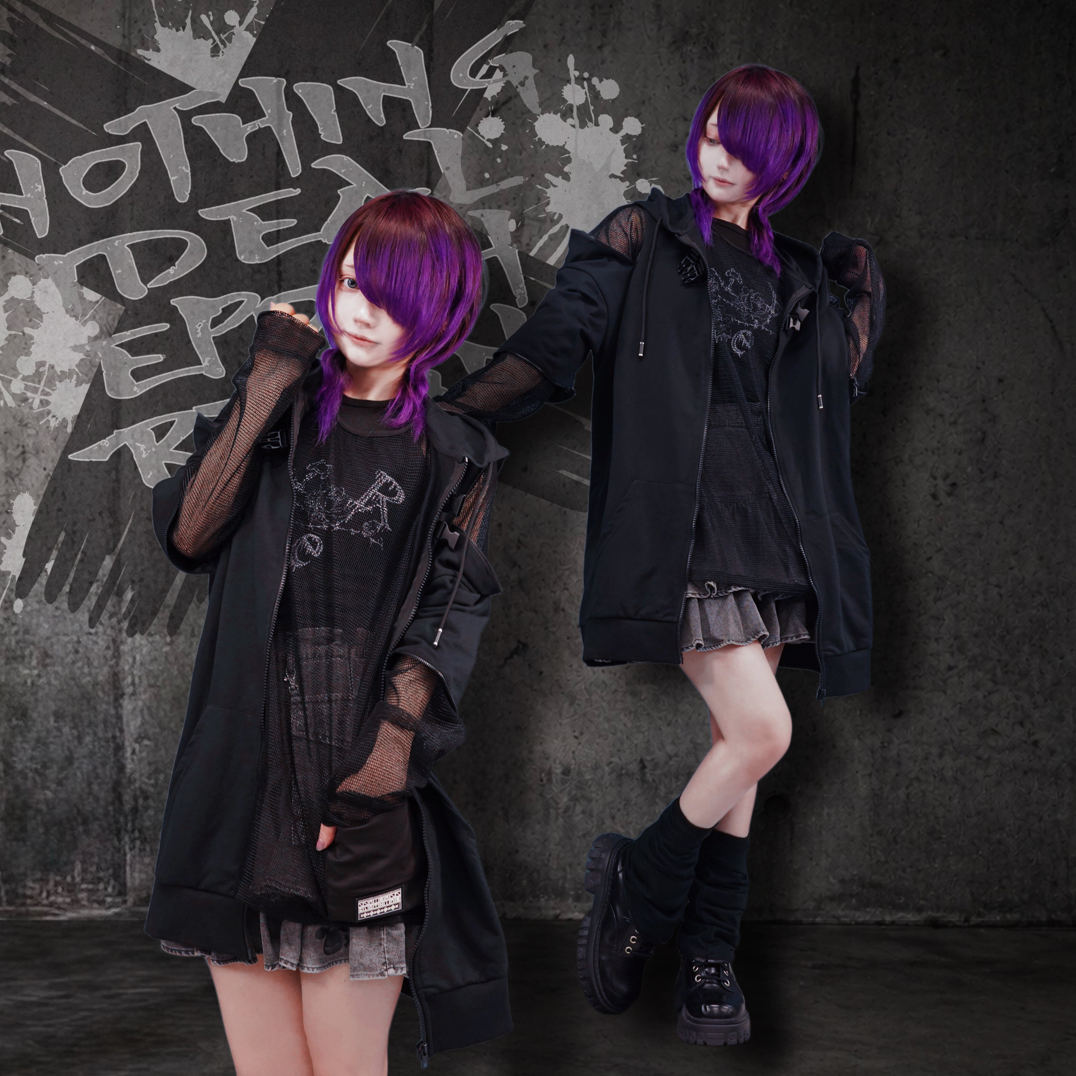 ポケット付きMESH LONG SLEEVE TOPS【RUBBER LOGO】 | NIER CLOTHING