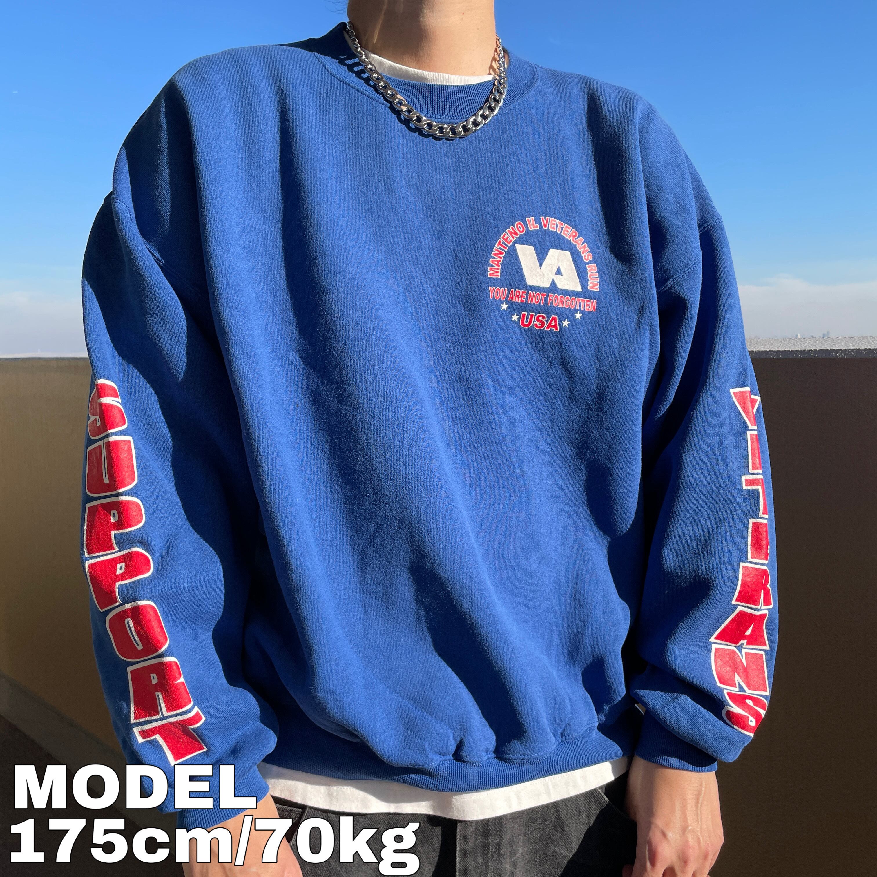 【90's MADE IN USA】 企業ロゴ プリントスウェット
