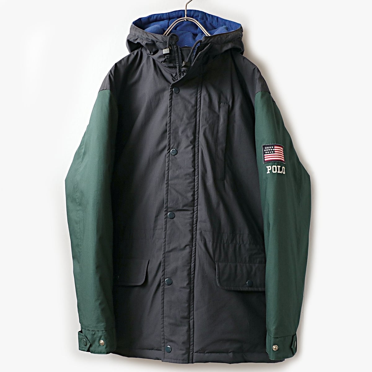 80年代　ラルフローレン　ダウンジャケット　プルオーバー 80s~ POLO by RalphLauren ラルフローレン 2トン ダウン フーディ