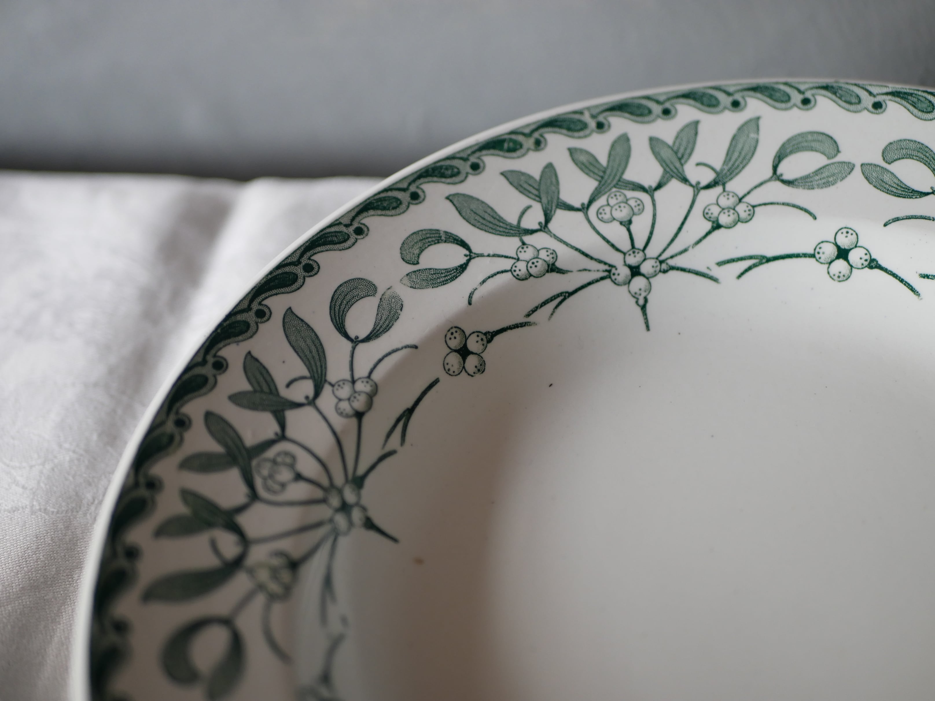 宿り木 プレート 深皿 フランスアンティーク ヤドリギ | フランス