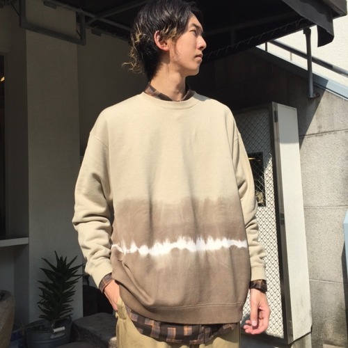 BLUEBLUE JAPAN テゾメグラデーションスウェットシャツ