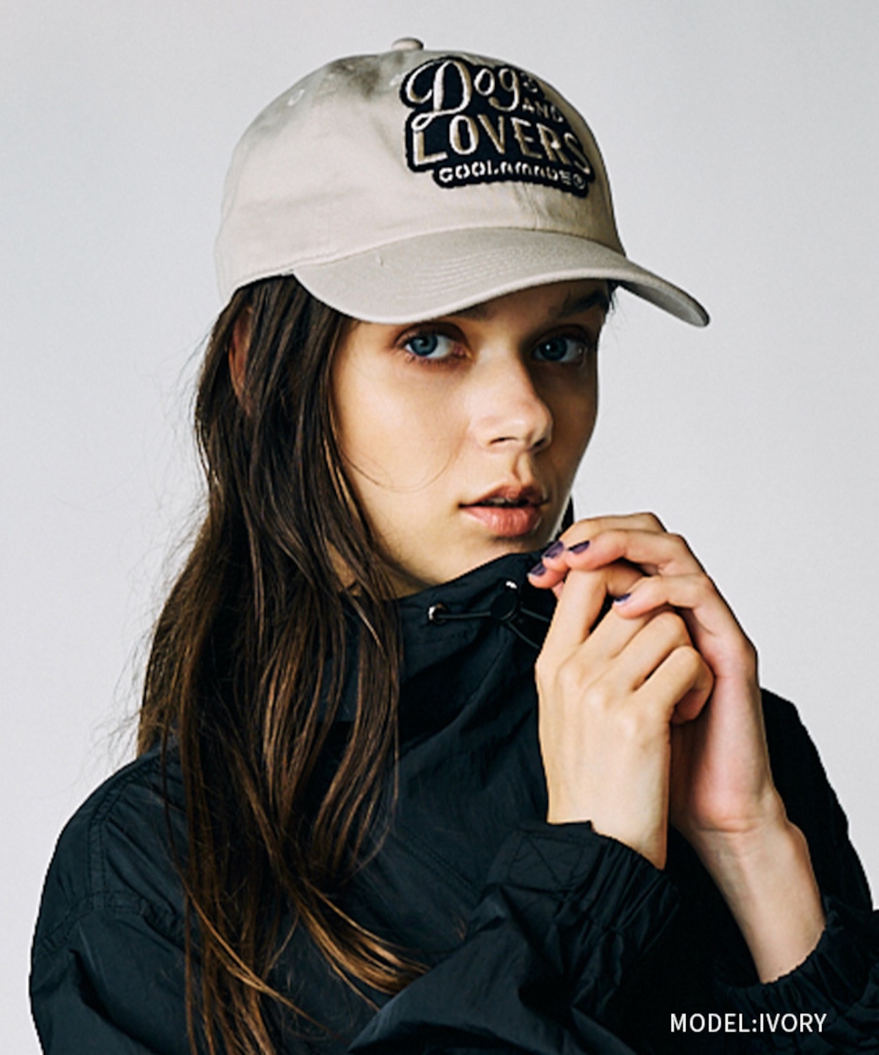 Dogs AND LOVERS Logo CAP (IVORY) CQ-49504