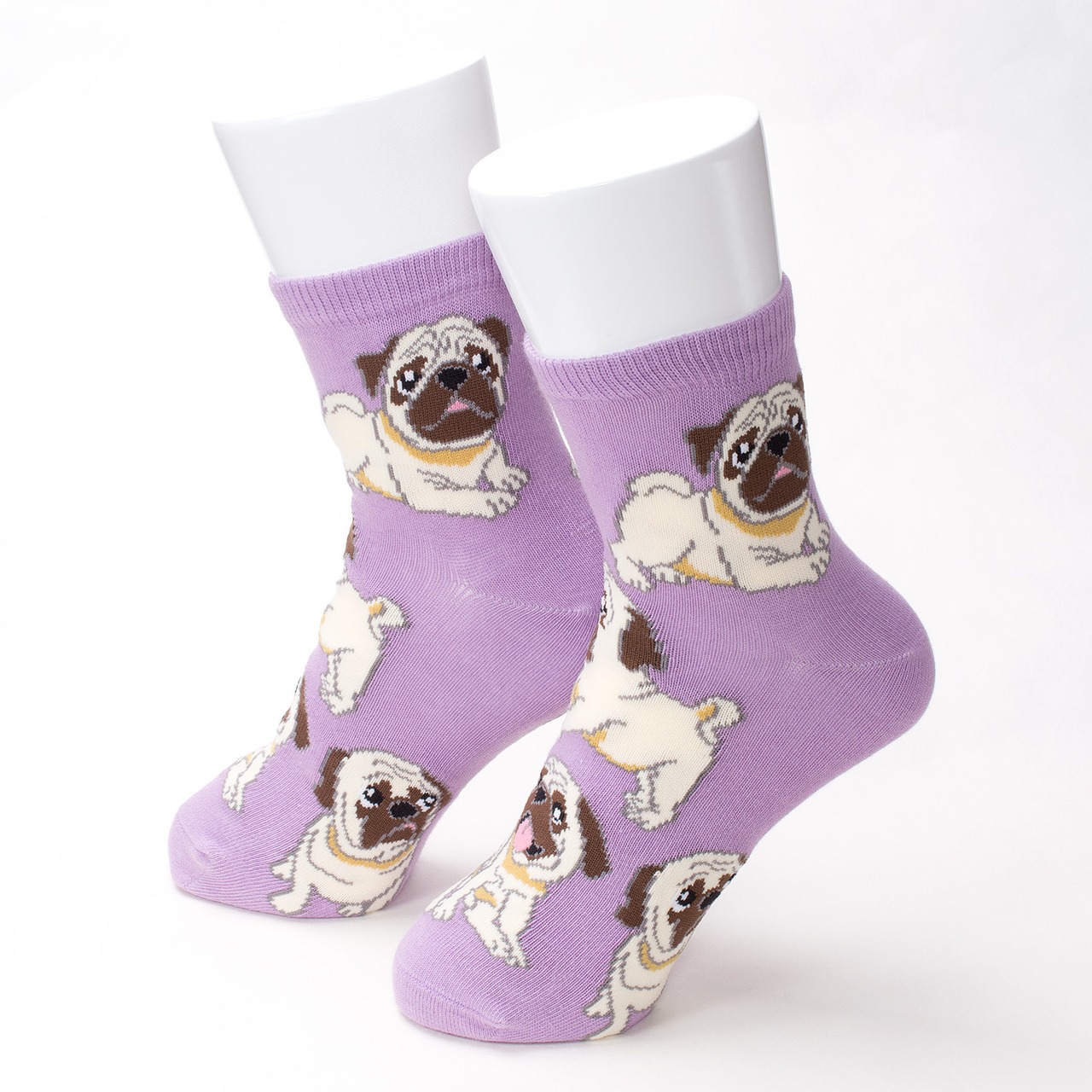 3足セット パグ レディース コットンソックス SD-3009