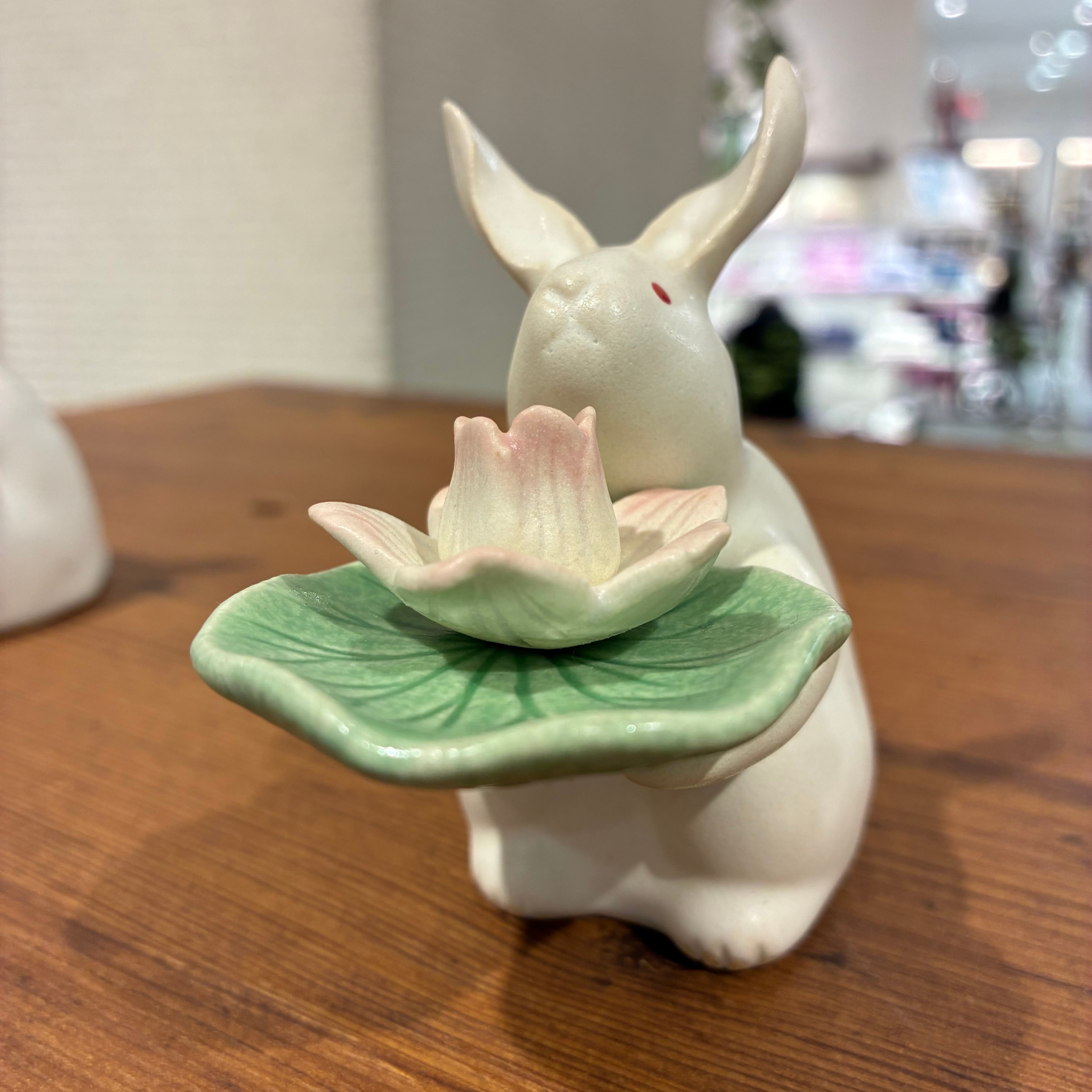 再入荷】【'26夏】うさぎ(高さ7.5cm)蓮葉 | TSUNE;田中恒子の器