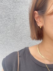 s925スモールドロップピアス