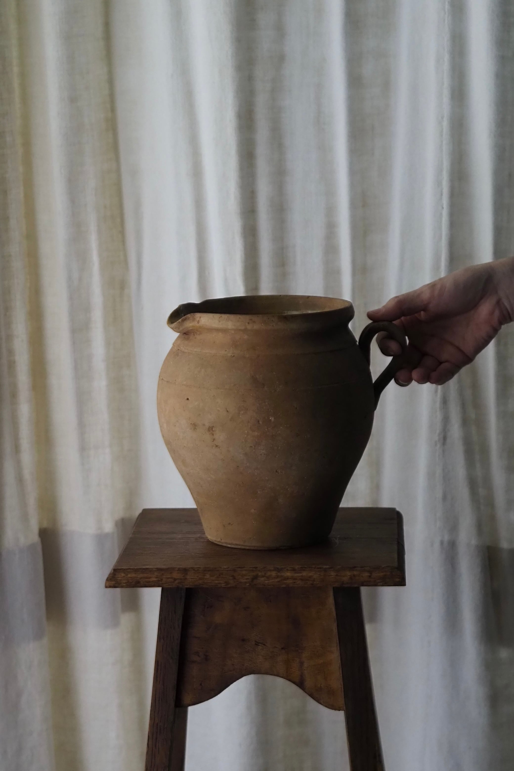 アンティーク素焼きの水差し-antique pottery pitcher | アンティーク
