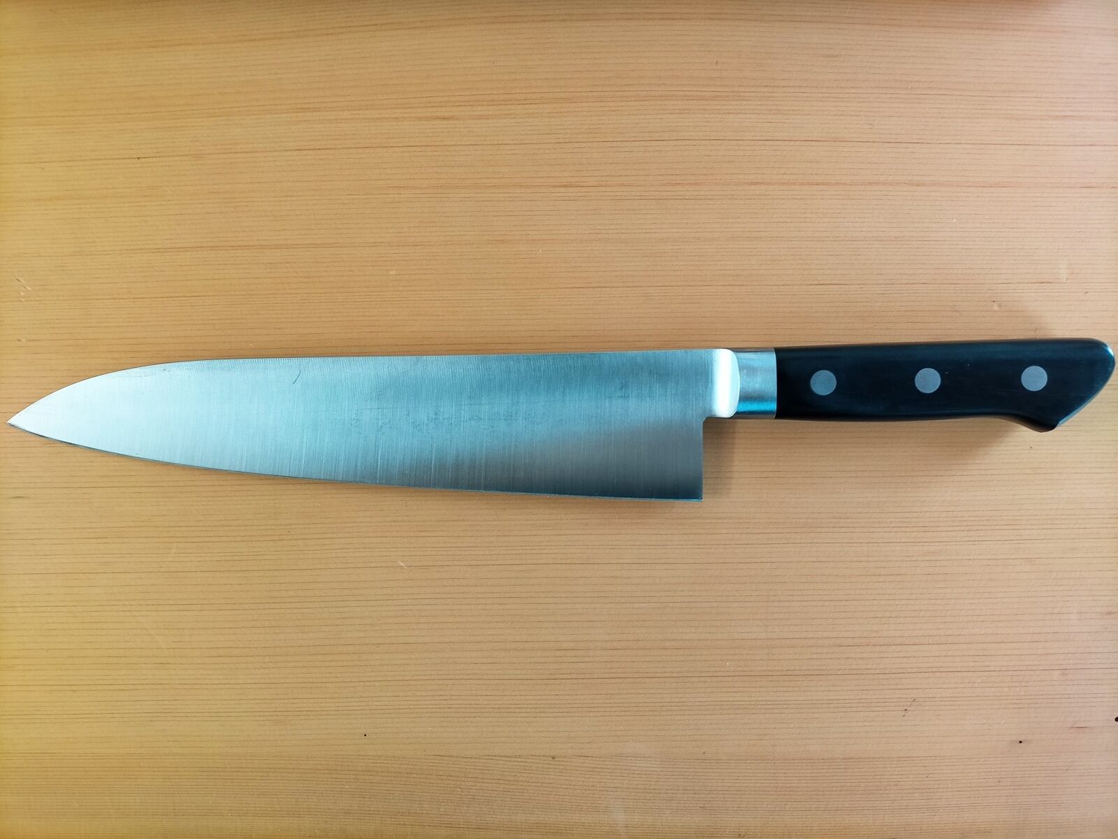 KC-703 関兼常 源兼正 全鋼 黒合板柄 牛刀 全長370×刃渡240mm | 岐阜県