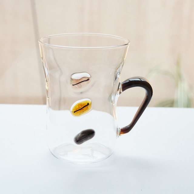 【竹川久仁子】耐熱ガラス　コーヒーマグカップ　T-5-C