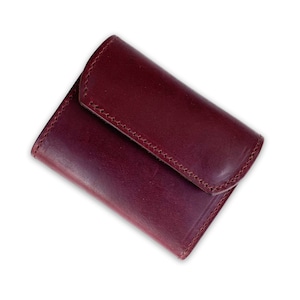 Leather Wallet ペブルレザー ウォレット 財布 BYKING【Rudder】 ショートウォレット クロムエクセルレザー