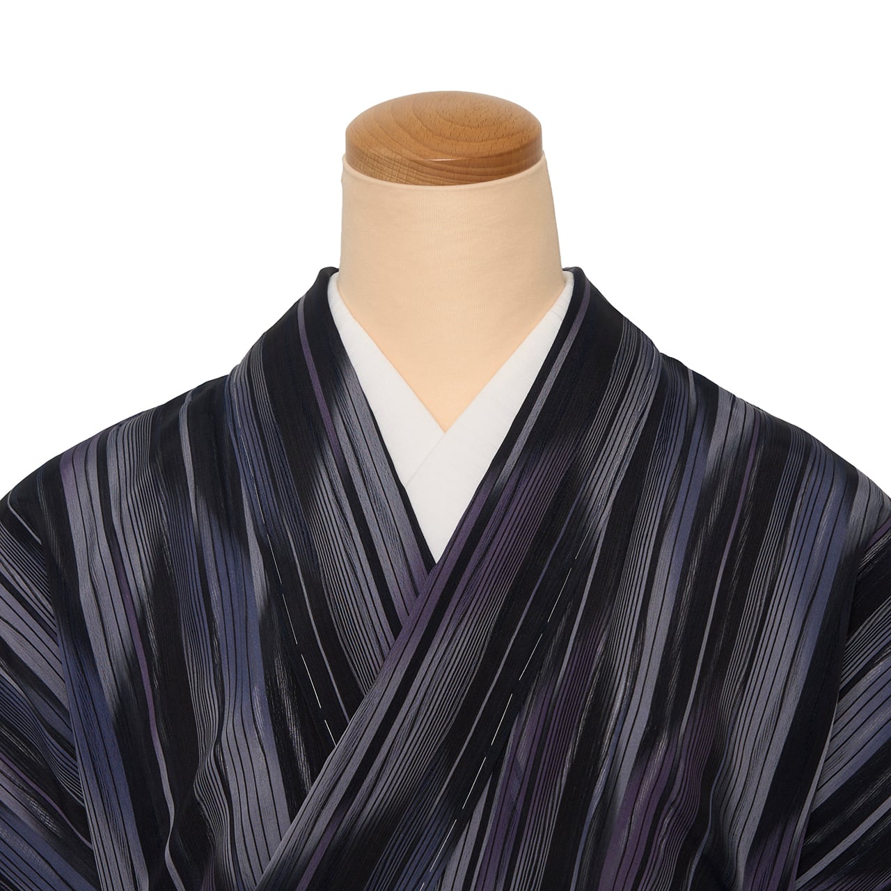 P*s様 筬波明石　明石縮み　よろけ　希少　夏物　薄物　着物　正絹　伝統工芸品 吉澤織物 明石ちぢみ 「筬波明石」 変り矢絣模様単衣着物【未着用品