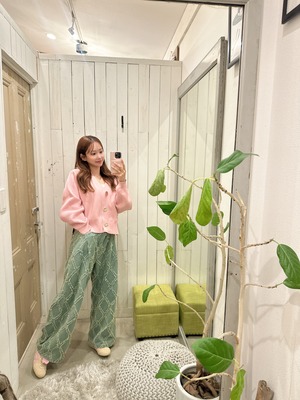 人気【LIFE is】フリンジ×mapuaコラボパッチデニム ¥9,800+tax