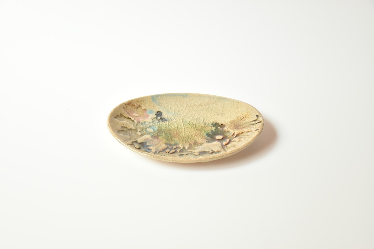 小代瑞穂窯 / 福田るい : ボタ ダ円皿 (小) ②