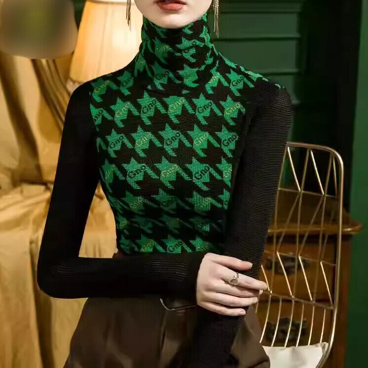 タートルネック ロングスリーブ スリムフィット ダンスカットソー ds1411