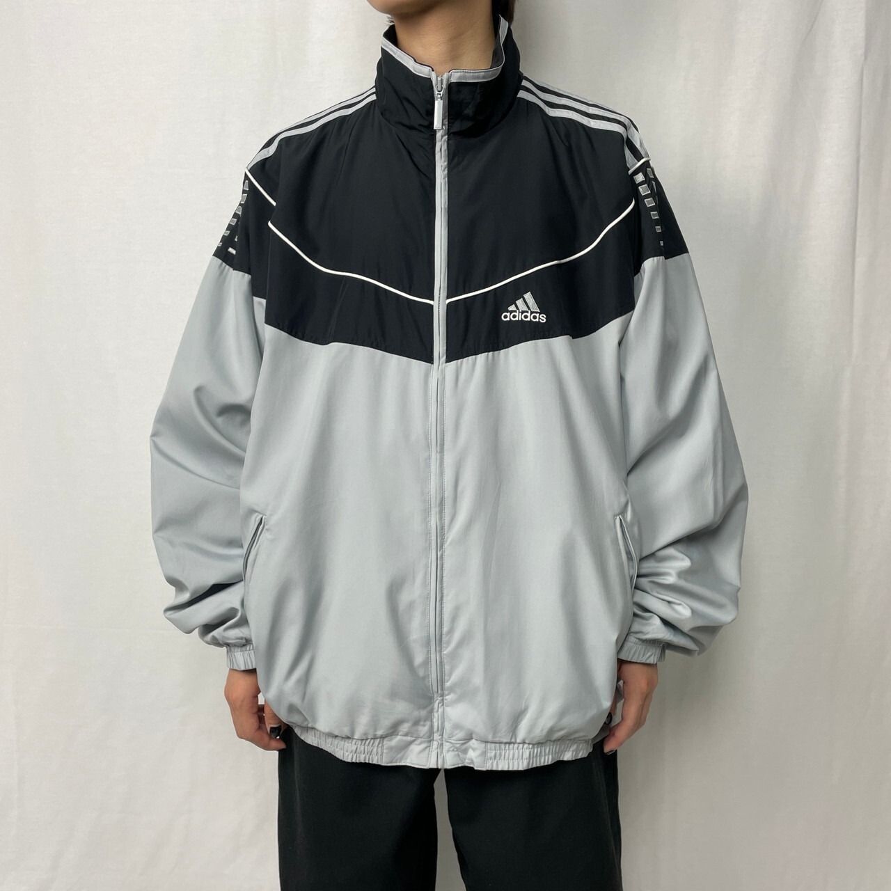 00年代 adidas アディダス パフォーマンスロゴ ポリエステル トラック 