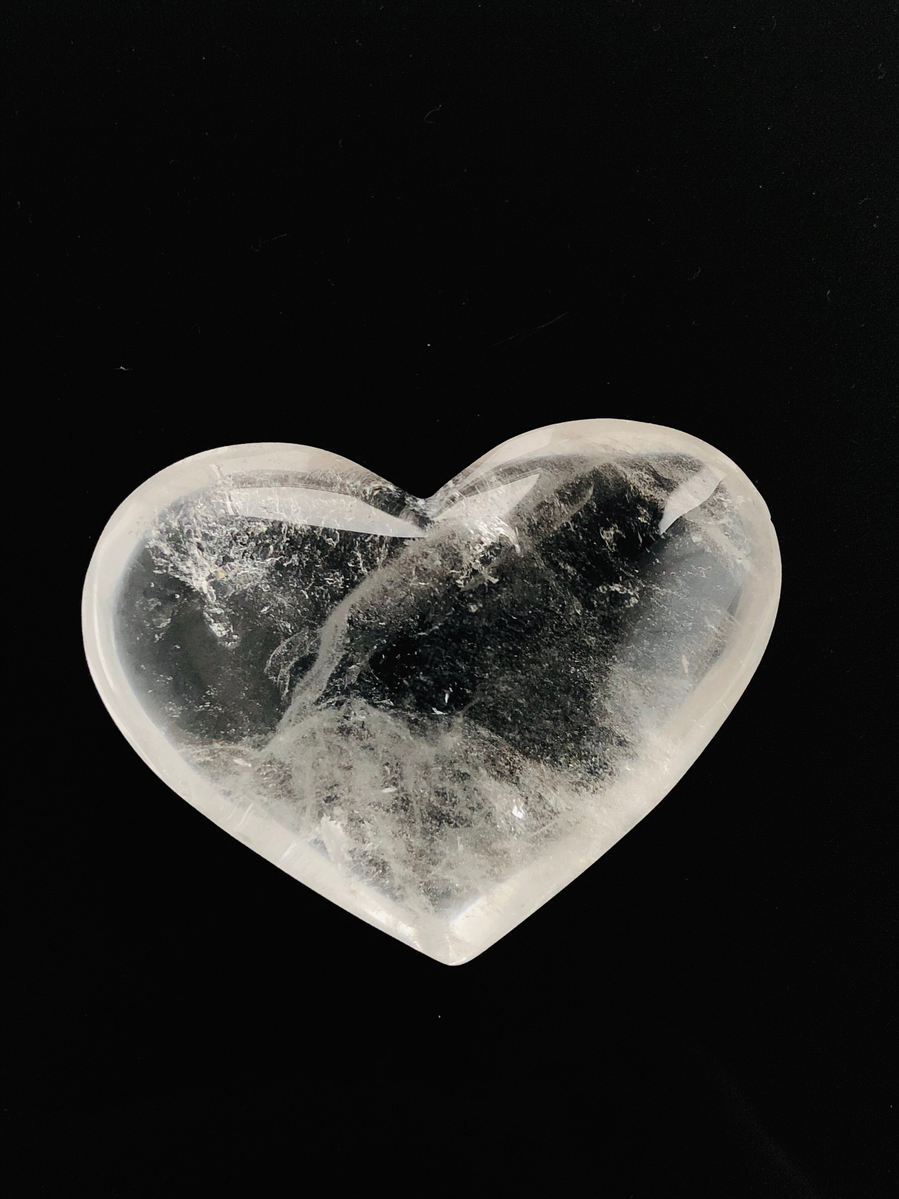 b、水晶のカットハートタンブル 【公式通販】