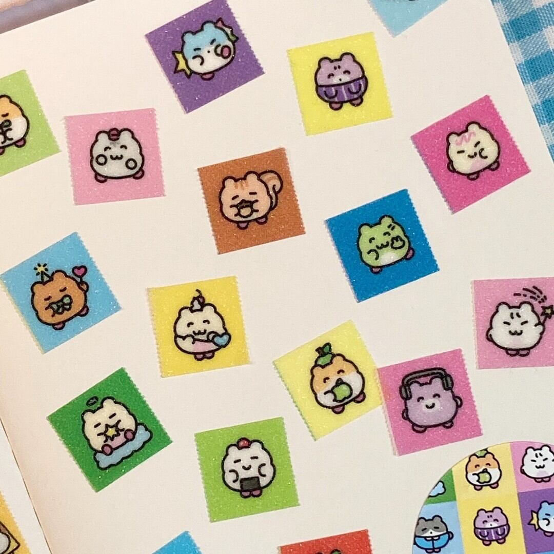 HEEHEECLUB] グリッター ミシン目付き マスキングテープ (全2種