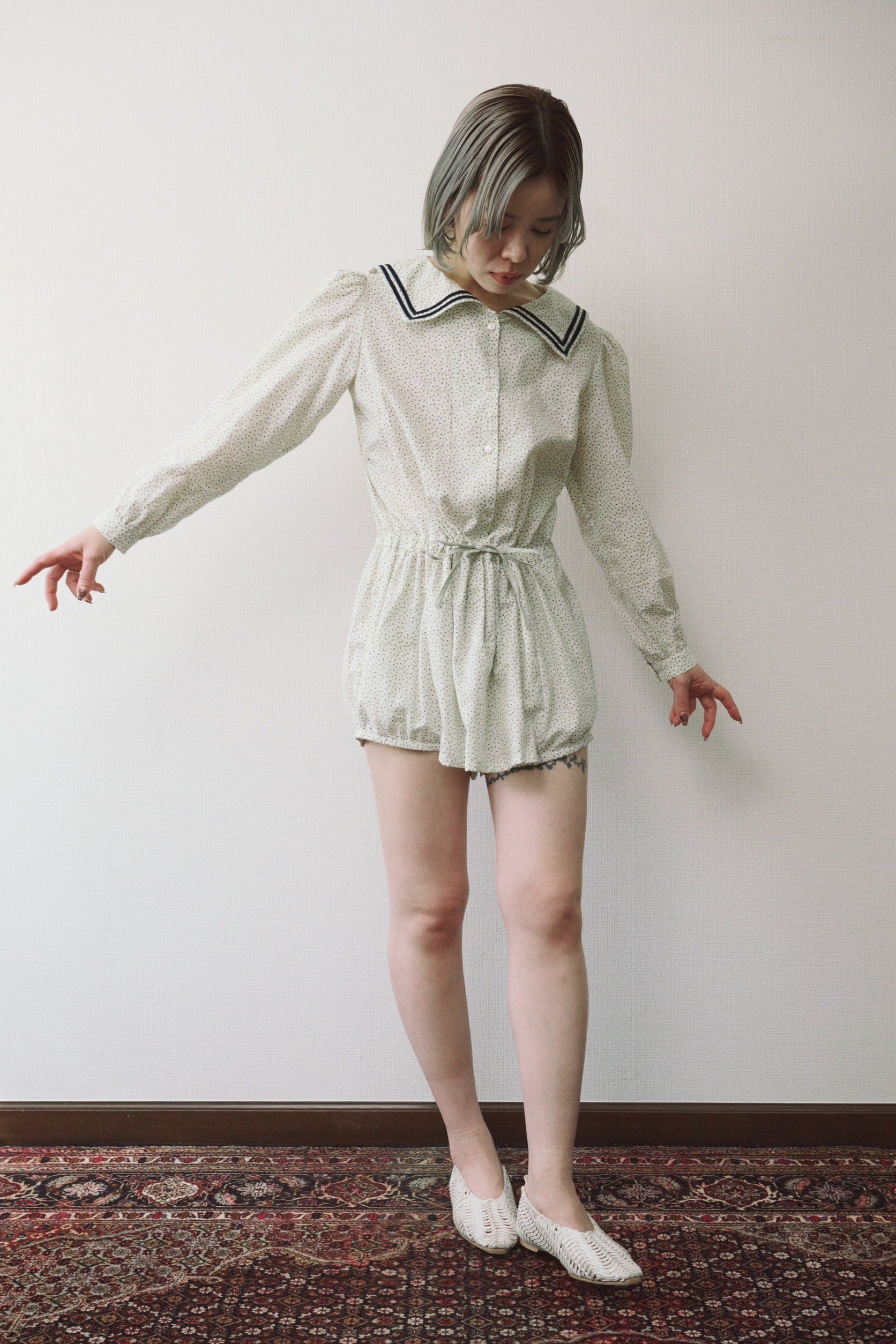 サロペット・オーバーオール・オールインワン papier Lily sailor rompers Lily sailor rompers/multi | papier.official