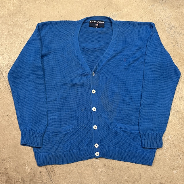 1990'S RALPH LAUREN COTTON KNIT CARDIGAN