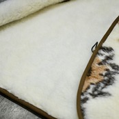 botanical pattern boa vest