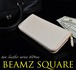 BEAMZ　SQUARE（ビームズスクエア) ヌメ革ラウンドF長財布 革 本革 人気 長財布 ベージュ ブラック 20代 30代 40代 50代 60代 70代