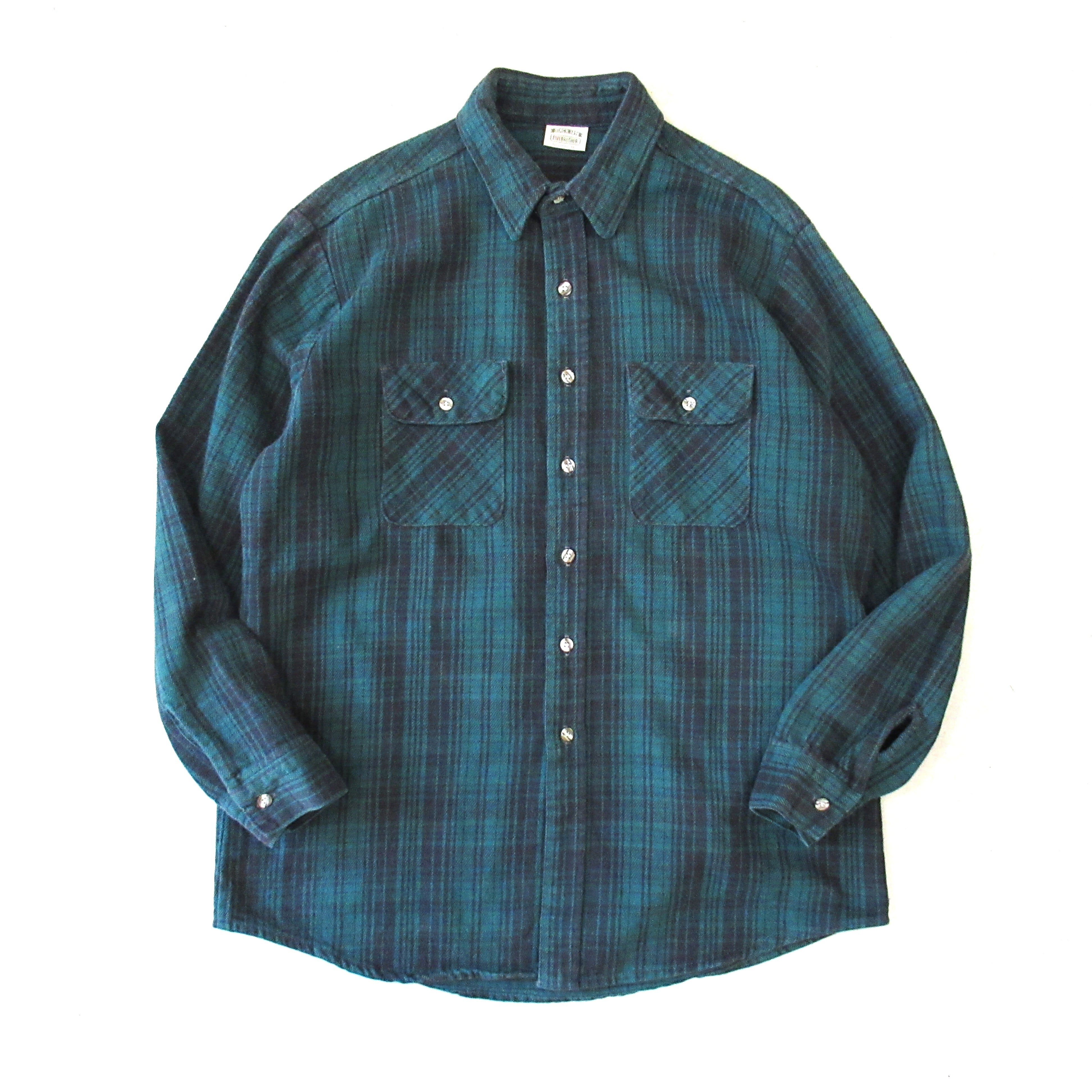 60S PENDLETON S/S Wool Shirt【L】 | drop by