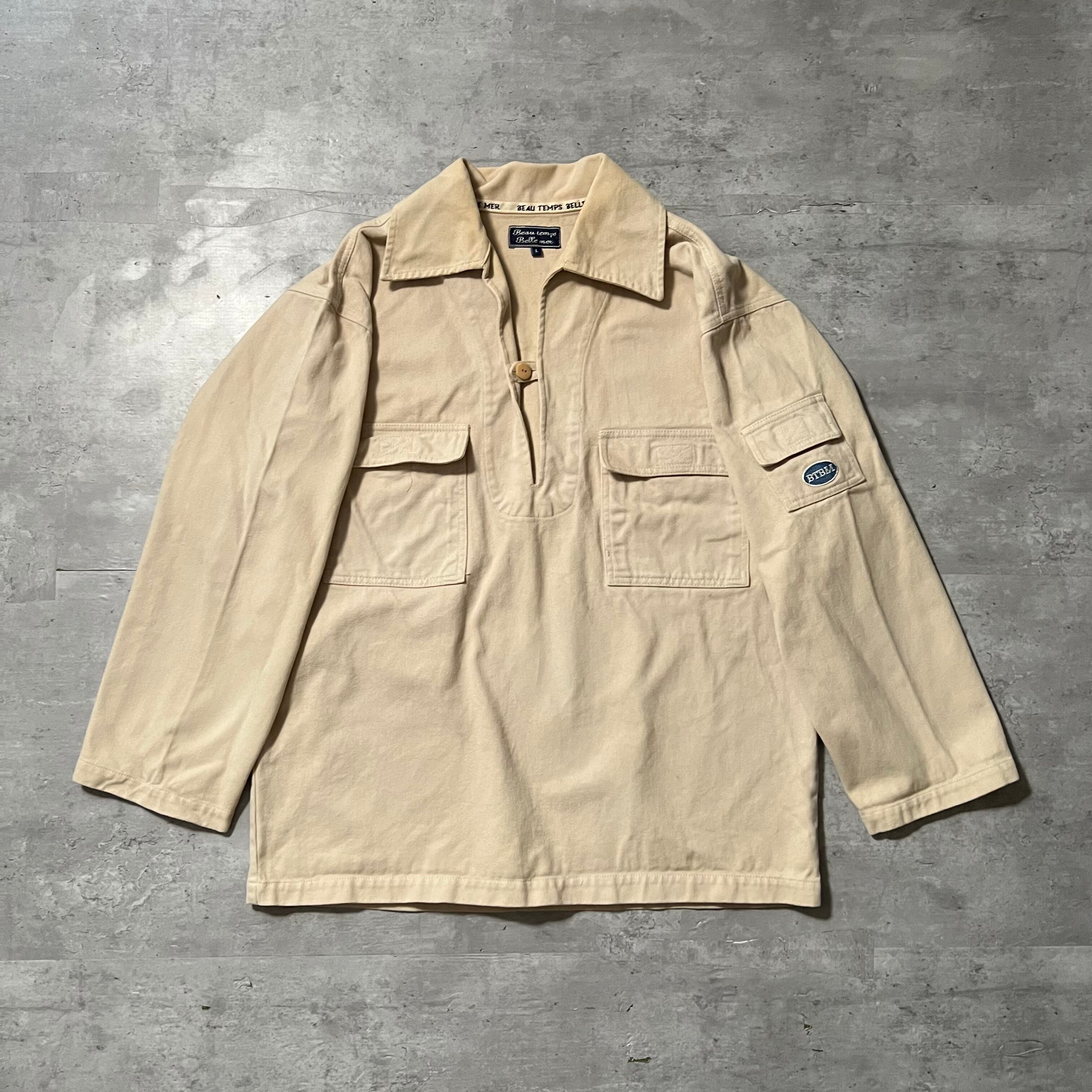 Euro vintage “BEAU TEMPS BELLE MER” off-white pullover shirt