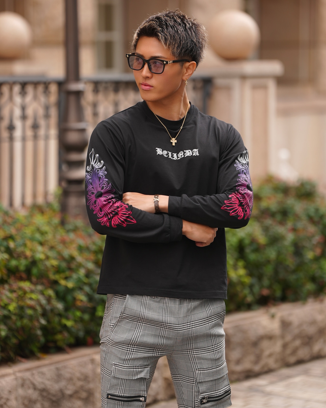 RHINE STONE SHIRTS GRADATION【BB25034】