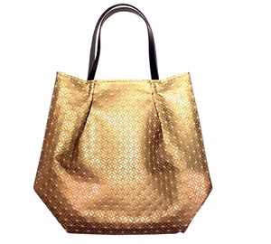 COMMON tote Bag / GOLD WHITE