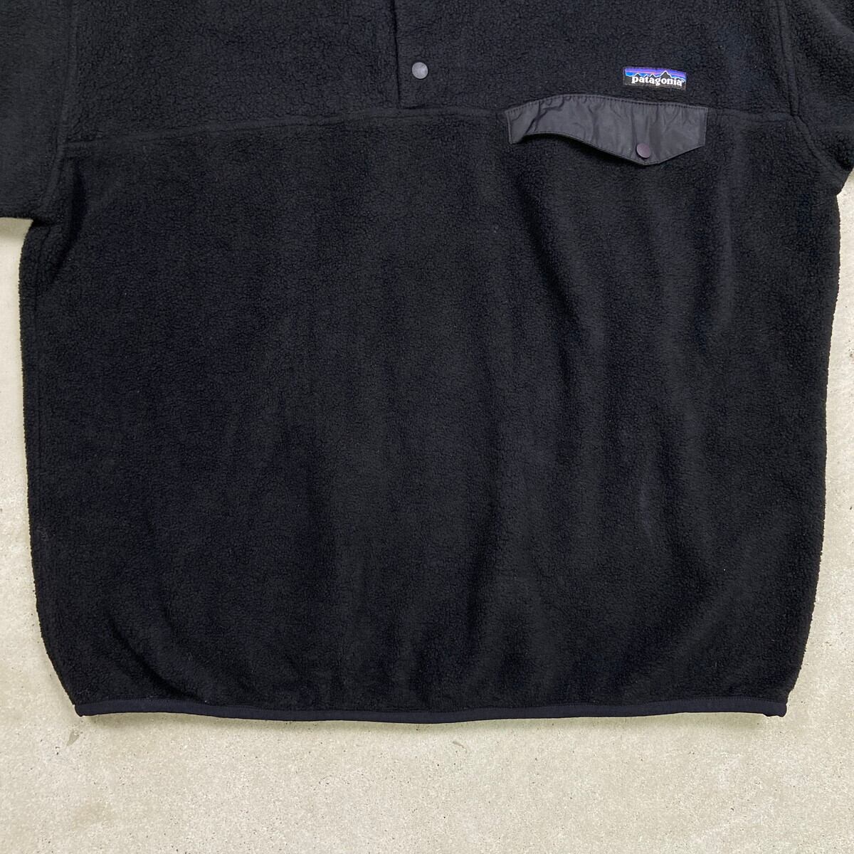 アウトドア patagonia シンチラスナップt Mサイズ オールブラック 