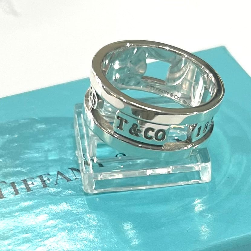 希少【TIFFANY&CO.】【18号 】2576 T&COオープンエレメント ボリューム